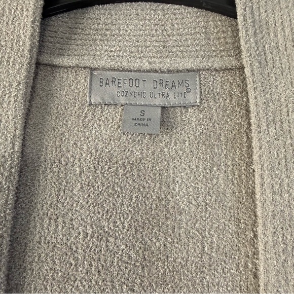 Barefoot Dream Cozy Chic Ultra Lite Waist Tie Vest Women Size S Comfy Pewter - Picture 7 of 12